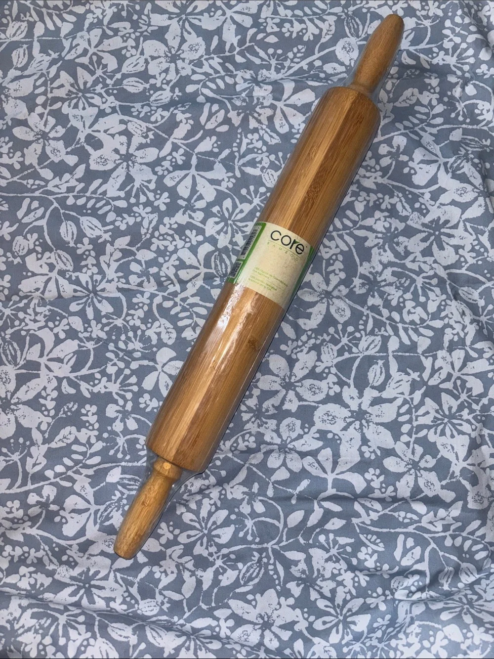 Core Bamboo Traditional 20” Rolling Pin in Natural Wood NWT